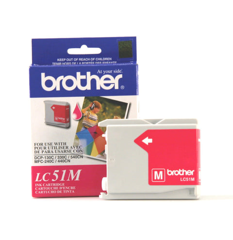 Brother Innobella LC51M Ink Cartridge, 400 Page Yield, Magenta, small