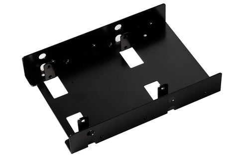 SilverStone Tek 3.5-Inch to 2 X 2.5-Inch Hard Drive HDD SSD Bay Converter, Black (SDP08B)