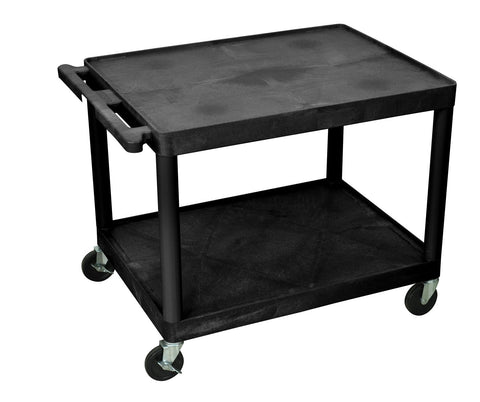 Luxor LP27-B 27"H AV Cart - Two Shelves