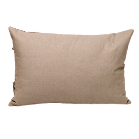 Parkland Collection Transitional Solid Grey Rectangle 18" x 12" Cotton Pillow