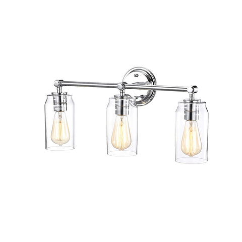 Chloe Lighting Joyce Contemporary 3 Light Chrome Bath Vanity Fixture 23" Width