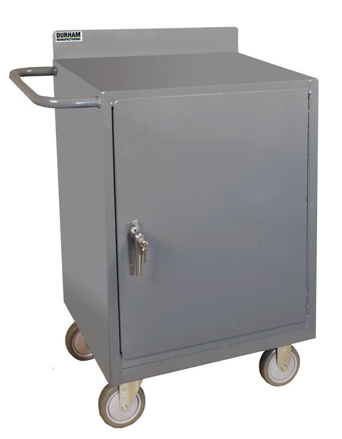 Durham 16 Gauge Welded Steel Mobile Bench Cabinet, 2200-95, 1200 lbs Capacity, 1 Shelf