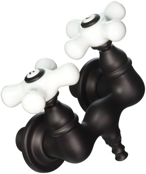 Elements of Design DT0315PX St. Louis Wall Mount Clawfoot Tub Filler, 4-3/4" in Spout Reach, Oil Rubbed Bronze