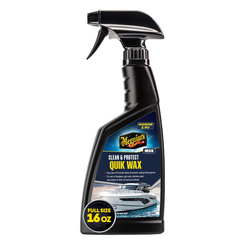 Meguiar's M5916 Marine/RV Quik Wax Clean & Protect - 16 Oz Bottle