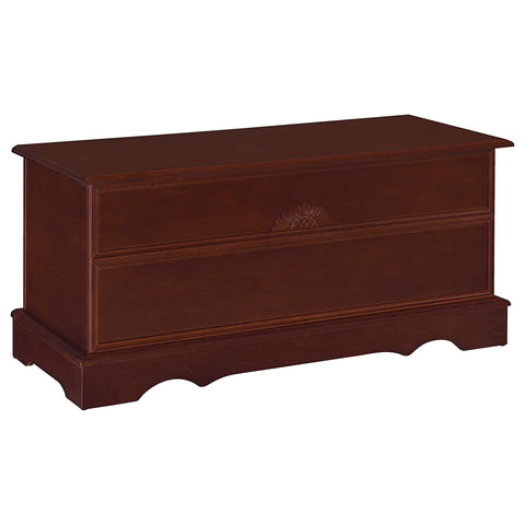 Coaster Home Furnishings - Paula - Wood - Cedar Chest with Storage Trunk, Rectangular Shape and Traditional Style - Bedroom - 40-Inch - Warm Brown - 4694