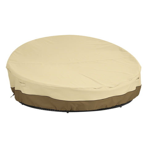 Classic Accessories Veranda Weatherproof 65 Inch Round Patio Daybed Cover