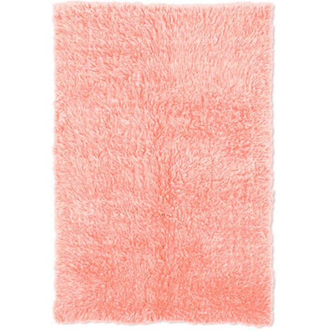 Linon Rugs Flokati Rectangular Area Rug in Pastel Pink-2'4" x 4'8" - 2'4" x 4'8"