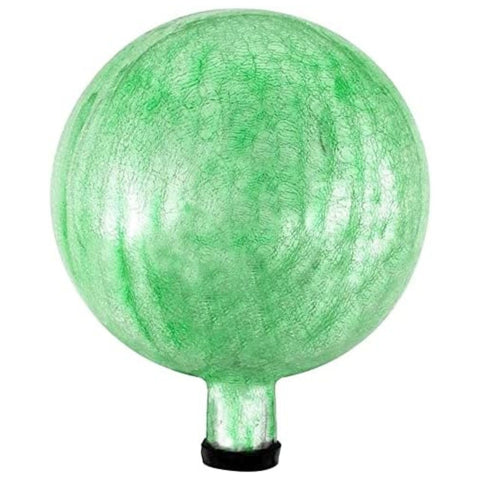 Oakestry Light Green 10-Inch Glass Gazing Garden Globe Ball, Traditional Victorian-Style Mirrored Sphere Ornament Adding Color Reflective Beauty to Outdoor Spaces with a Timeless Garden View