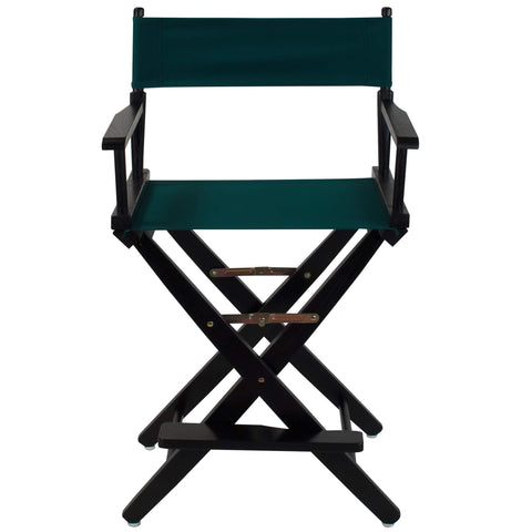 Oakestry American Trails Extra-Wide Director’s Chair, Solid American Hardwood, Foldable Counter-Height Chair with Footrest & Canvas Seat/Back – 24" Seat Height, 300 lbs Capacity (Classic)