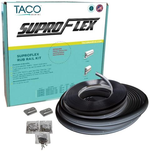 TACO Marine Semi-Rigid SuproFlex Small Rub Rail Kit, 1-5/8" X 7/8"