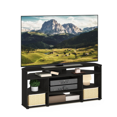Furinno Jensen Corner TV Stand TV up to 55 Inches Espresso