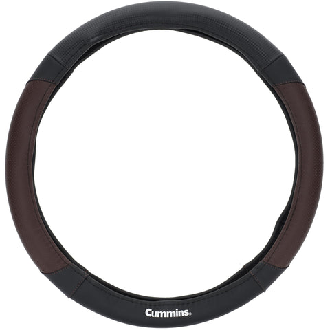 Cummins CMN35391 Navigator 18-Inch Steering Wheel Cover Leather Semi Truck Interior Accessories for RV and Big Rig-Black