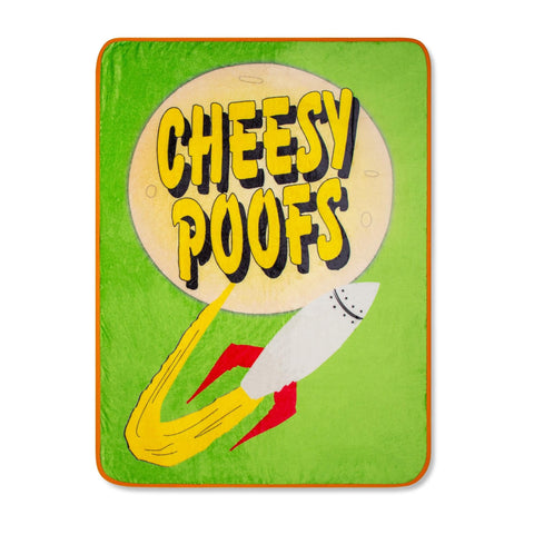 South Park Cheesy Poofs Raschel Throw Blanket | Soft Polyester Cover for Sofa, Bed | 45 x 60 Inches