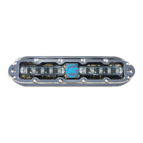 shadow-caster SCM-10 LED Underwater Boat Light - Bimini Blue - 316 Stainless Steel Housing - Polycarbonate Lens - IP68 Fully Submersible Waterproof