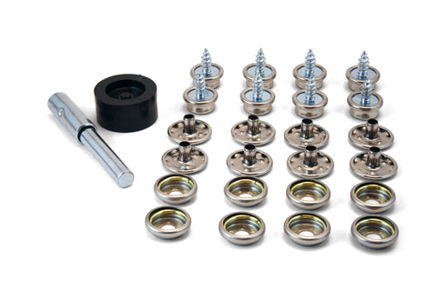 Coghlan's Snap Fastener Kit – 10 Durable Nickel-Plated Snaps with Attaching Tool, Perfect for Repairs on Canvas, Leather, and Outdoor Gear, Essential for Camping, DIY Crafts, and Home Projects