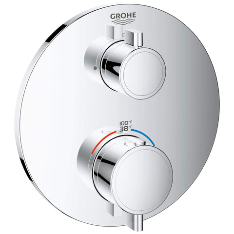 GROHTHERM® SMARTCONTROL SINGLE FUNCTION 2-HANDLE THERMOSTATIC VALVE TRIM