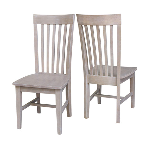 International Concepts Cosmo Chair Washed Gray Taupe