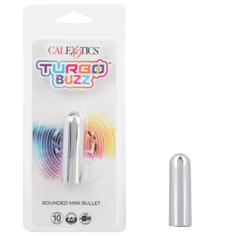 CalExotics Rechargeable Mini Bullet - Adult 3 Speed Vibe Massager - Waterproof Travel Size Sex Toys for Couples - Silver (SE-0062-10-2)
