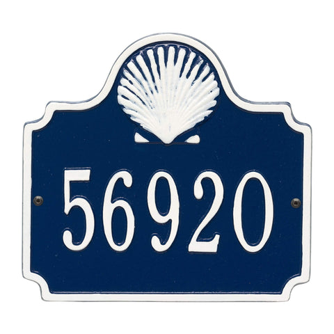 Personalized Conch Plaque -5129DW-Blue/White