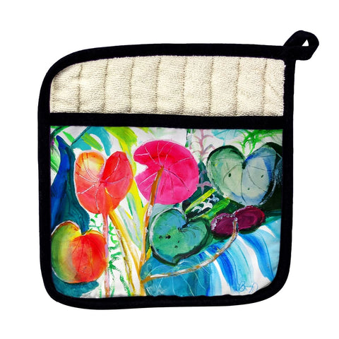 Betsy Drake PT1130 Cyclamen Plant Pot Holder