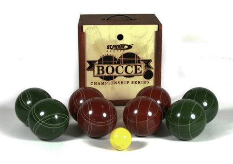St. Pierre Tournament Bocce Set in Wood Box