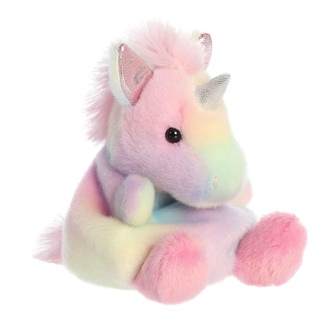 Aurora® Adorable Palm Pals™ Sorbet Unicorn™ Stuffed Animal - Fun Collectible Plush for Kids and Adult Collectors - Perfect for Decorating Rooms and Birthday Gifts - Rainbow 5.5 Inches