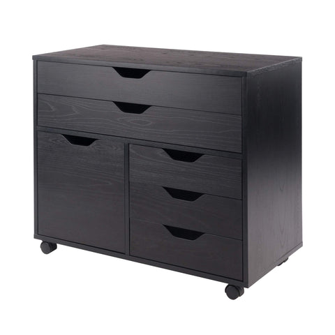 Winsome Halifax Mobile Storage Cabinet with Doors & Drawers, Stylish & Functional Home Storage Cabinet for Filing, Kitchen Organization, Moveable Furniture for Office, Dorms, Apartments