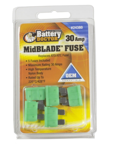 WirthCo Engineering Inc 24380 Fuse 30 Amp ATC/ATO Blade 5/Cd