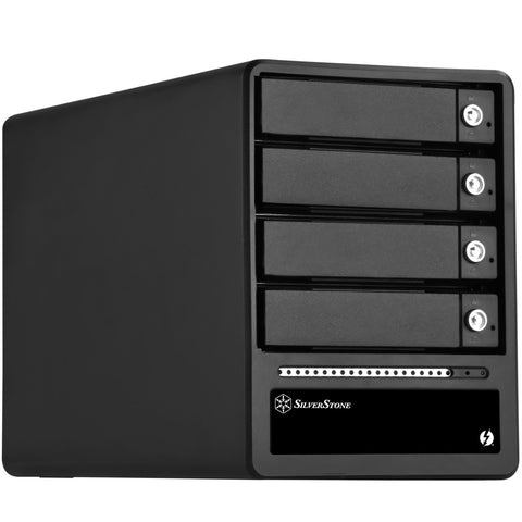 SilverStone Technology TS433-TB Thunderbolt 2 Raid Hot-Swap Hard Drive, 4 2.5"/3.5"