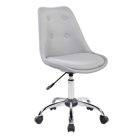 Techni Mobili  Armless  Task Chair with Buttons. Color: Gray