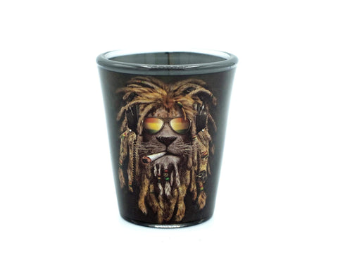 JUST FUNKY Reggae Lion 2oz Shot Glass