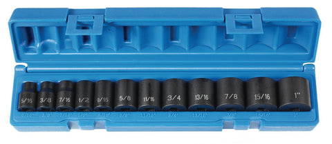 Grey Pneumatic (1213) 3/8" Drive 12-Piece Standard Socket Set