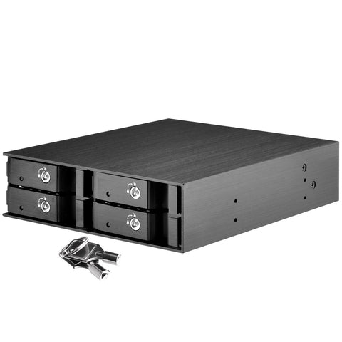 SilverStone Technology Silverstone 5.25" to Four 2.5" Device Bay SATA/SAS Support FS204B Components Other