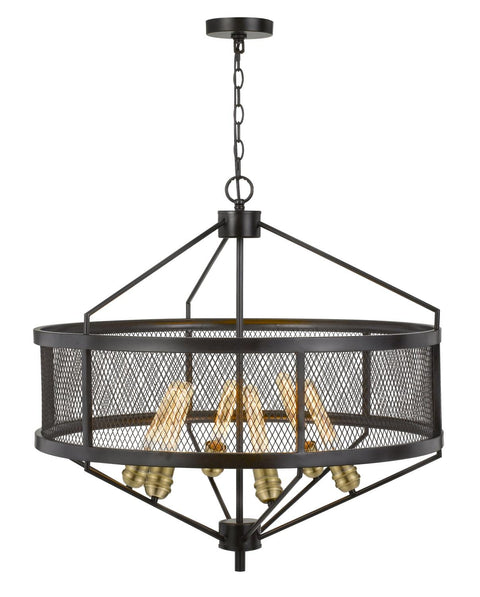 60W x 6 Halle Metal Chandelier (Edison Bulbs are NOT Included)