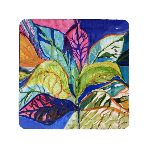 Betsy Drake CT1277 Summer Leaves Coaster - Set of 4
