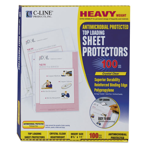 C-line Polypropylene Top Loading Sheet Protector - For Ring Binder, Protection - Letter 8.5amp;quot; x 11amp;quot; - Polypropylene - 100 / Box - Clear