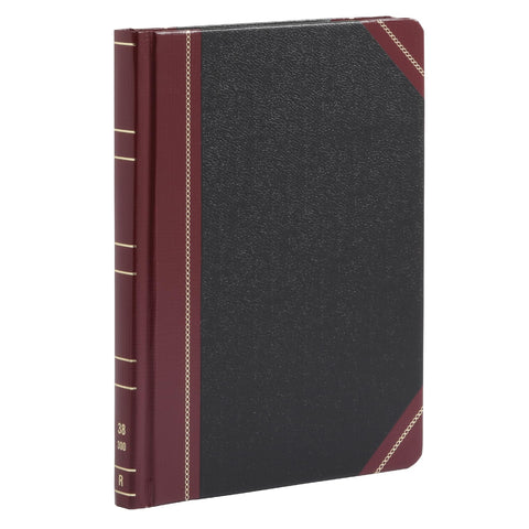Boorum & Pease 38300R Record Book, Ruled, 300 Pages, 9-5/8-Inch x7-5/8-Inch, Black/Red
