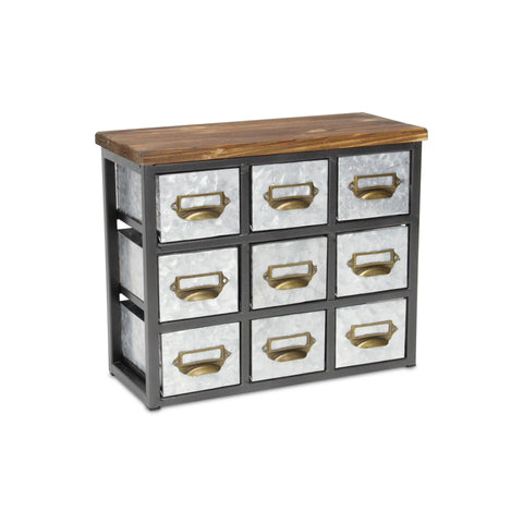 Arben 9 Slot Galvanized Table Organizer