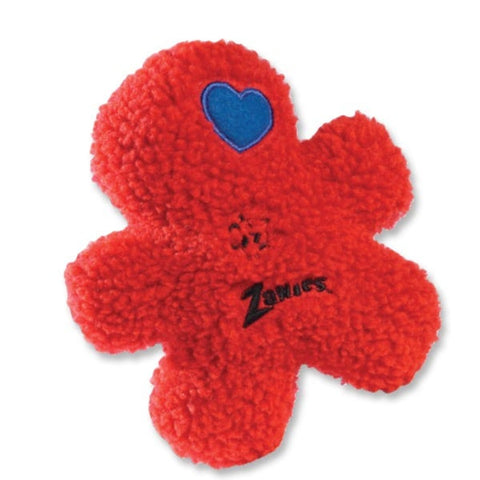 Zanies Embroidered Berber Boy Dog Toys, Red