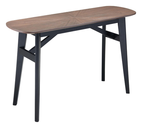 Neted Console Table Espresso, Walnut Console Table, Modern Style, Rubberwood Rectangular Shape Tabletop, Rubberwood, Indoor Living, 47.2" W x 15.7" D x 29.9" H