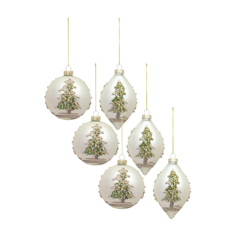 Glass Christmas Tree Ornament by Melrose