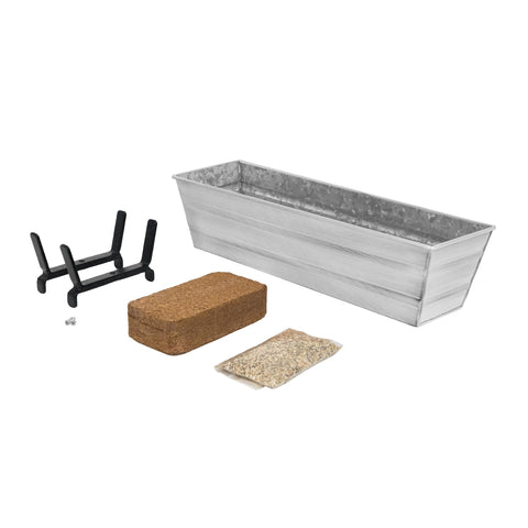 Bloom Box Garden Growing Kit Small White with Brackets for 2 x 6 Railings