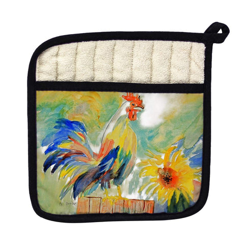 Betsy Drake PT265 Betsys Rooster Pot Holder
