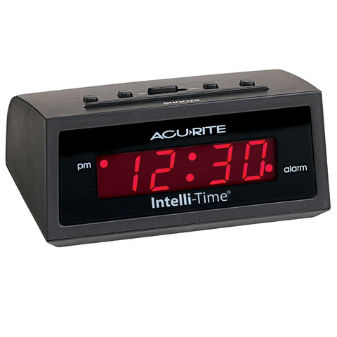 AcuRite 13002 Intelli-Time Digital Alarm Clock 5-inch