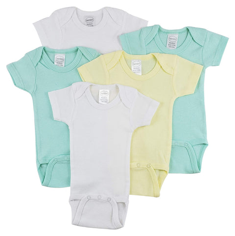 Bambini Short Sleeve One Piece 5 Pack - Newborn