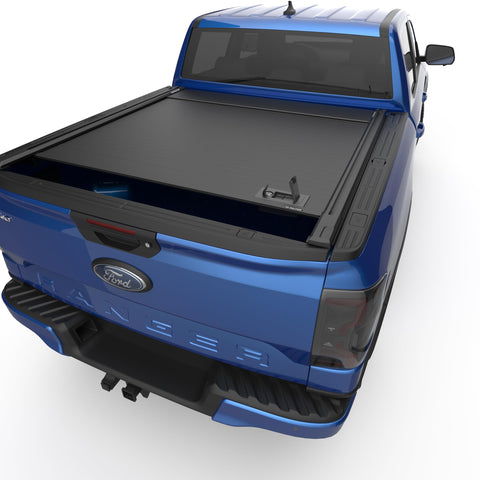 EGR RollTrac Retractable Tonneau Cover - Compatible with Ford Ranger with 5.0 Bed (2024+ Models) - Aluminum Bed Cover - RT040552MR