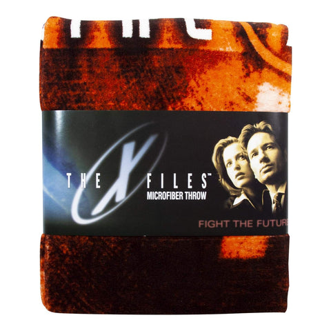 Seven20 X Files Merchandise | X-Files Logo Lightweight Fleece Blanket | 50 x 60 Inches