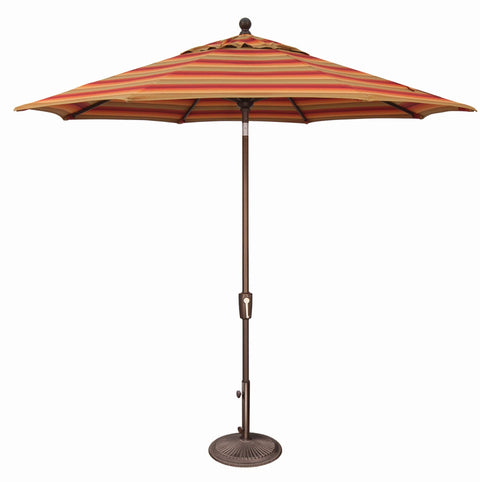 SimplyShade Catalina 108" Octagon Push Button Tilt Umbrella in Astoria Sunset