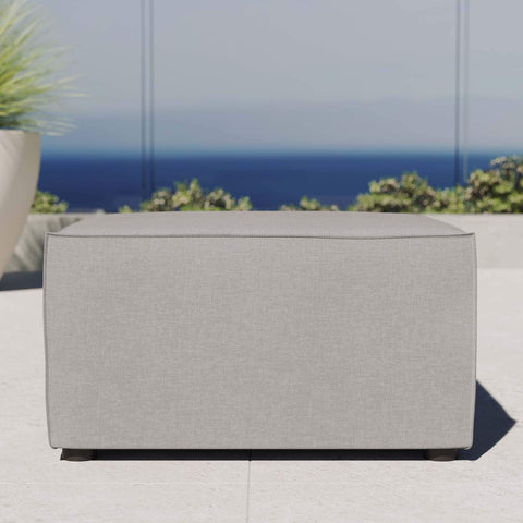 Modway EEI-4211-GRY Saybrook Patio Sectional Ottoman in Gray