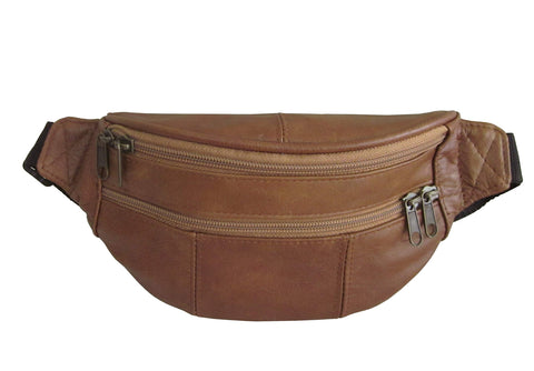 Assorted Leather Fanny Packs (Cognac)